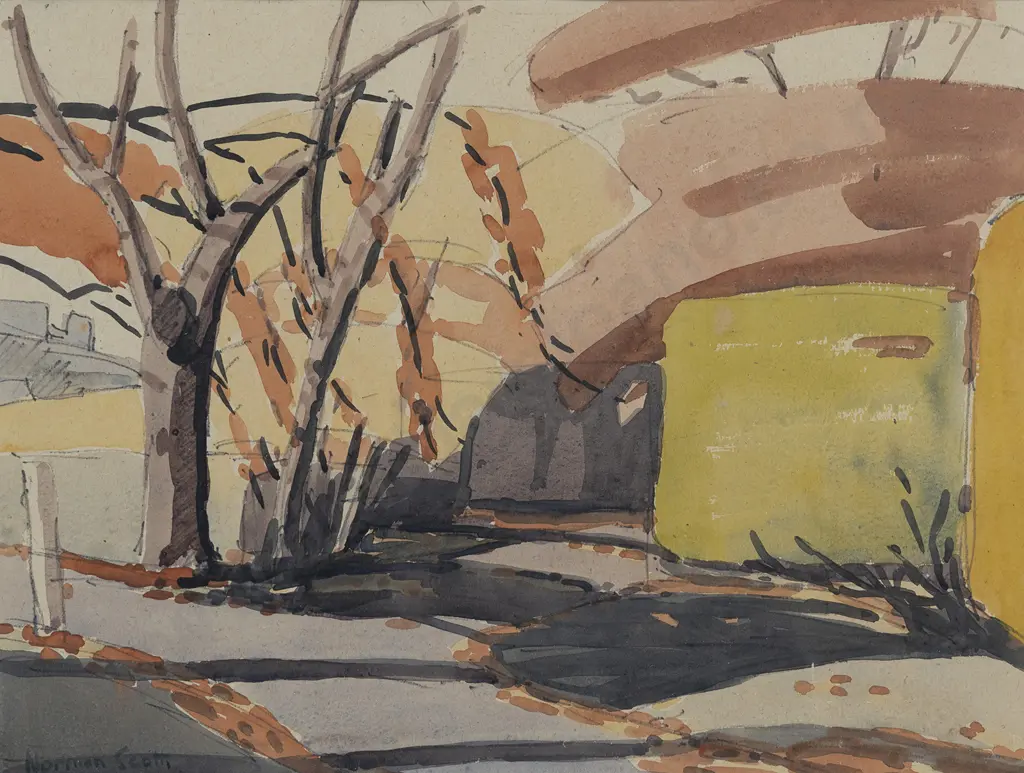 Norman W J Scott (1931 - 1978) - Autumn Scene Image 1++