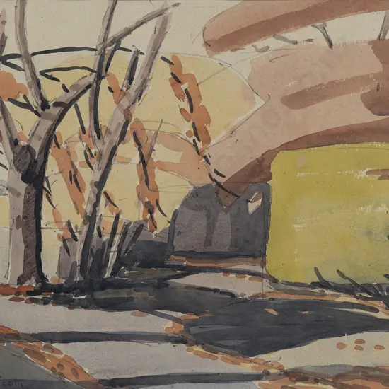 Norman W J Scott (1931 - 1978) - Autumn Scene