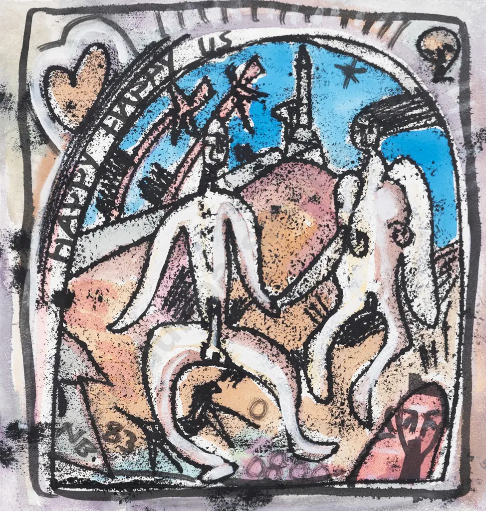 Nigel Brown (b 1949) - Happy Happy Us Image 1++