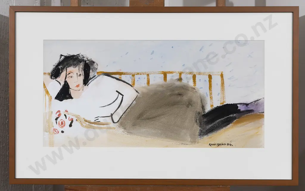 Annie Baird (1932 - 1999) - Reclining Figure Study Image 1++