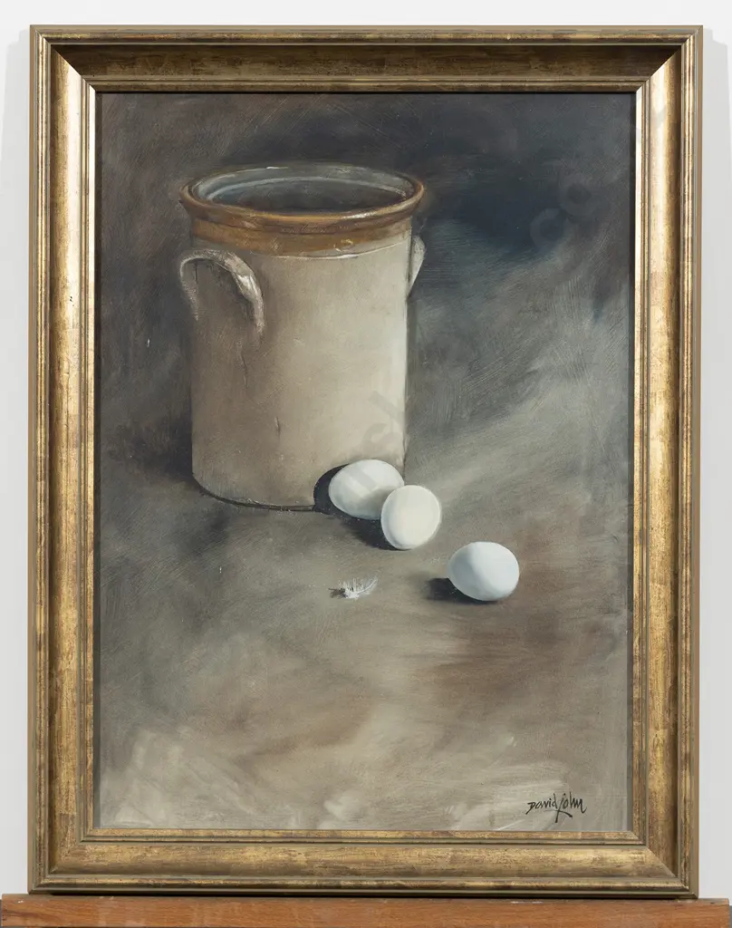 David John (b 1945) - Still Life With Eggs Image 1++