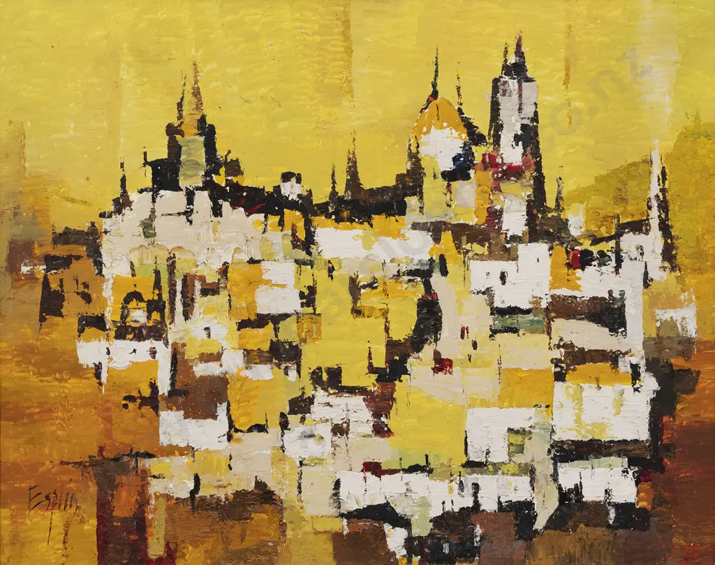 Tom Esplin (1915 - 2005) - Hill Town Image 1++