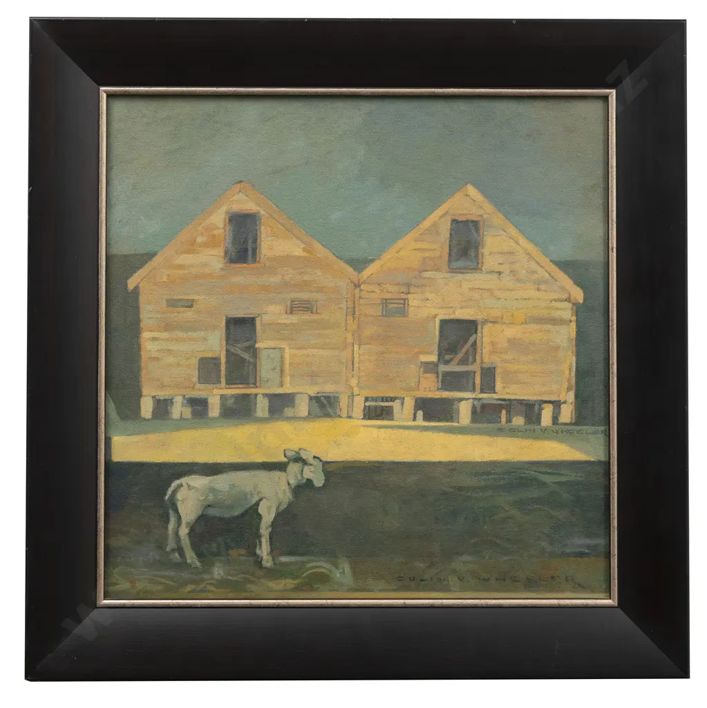 Colin Wheeler (1919 - 2012) - Farm Buildings & Sheep Image 1++