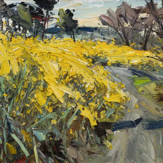 John Badcock (b 1952) - Kale Fields Geraldine Flat