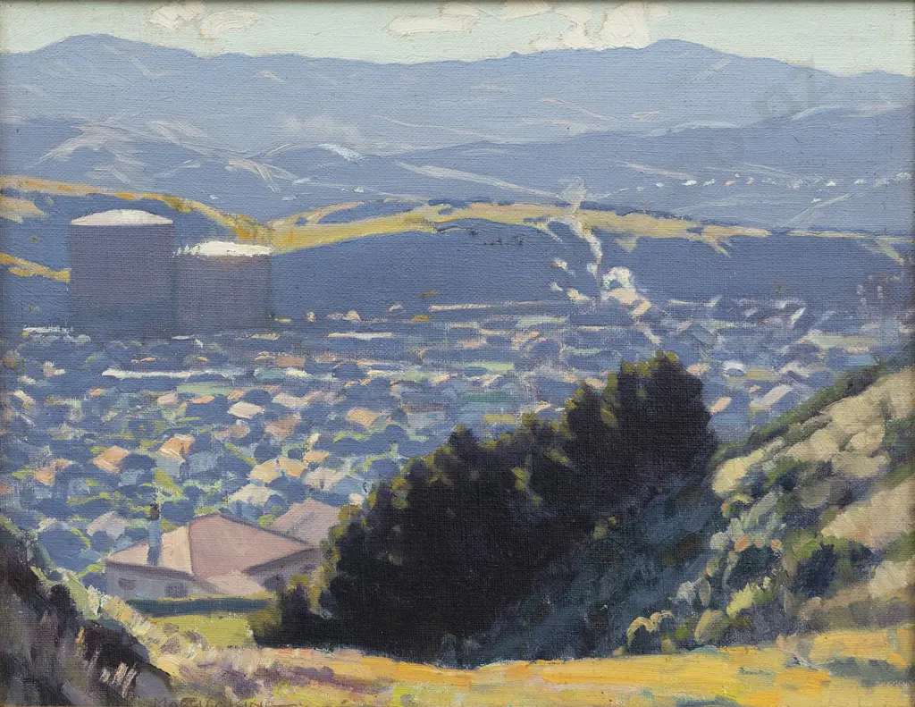 Marcus King (1891-1983) - Miramar From Seatoun Heights Image 1++