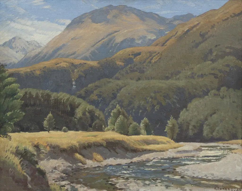 Cedric Savage (1901 - 1969) - River Valley Image 1++