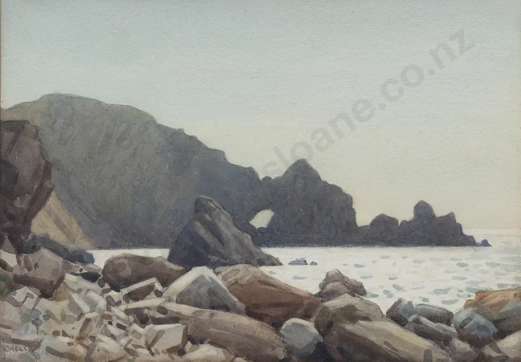 Nugent Welch (1881 - 1970) - North End Kapiti Island Image 1++