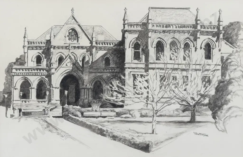 Peter McIntyre (1910 - 1995) - Architectural Study Image 1++