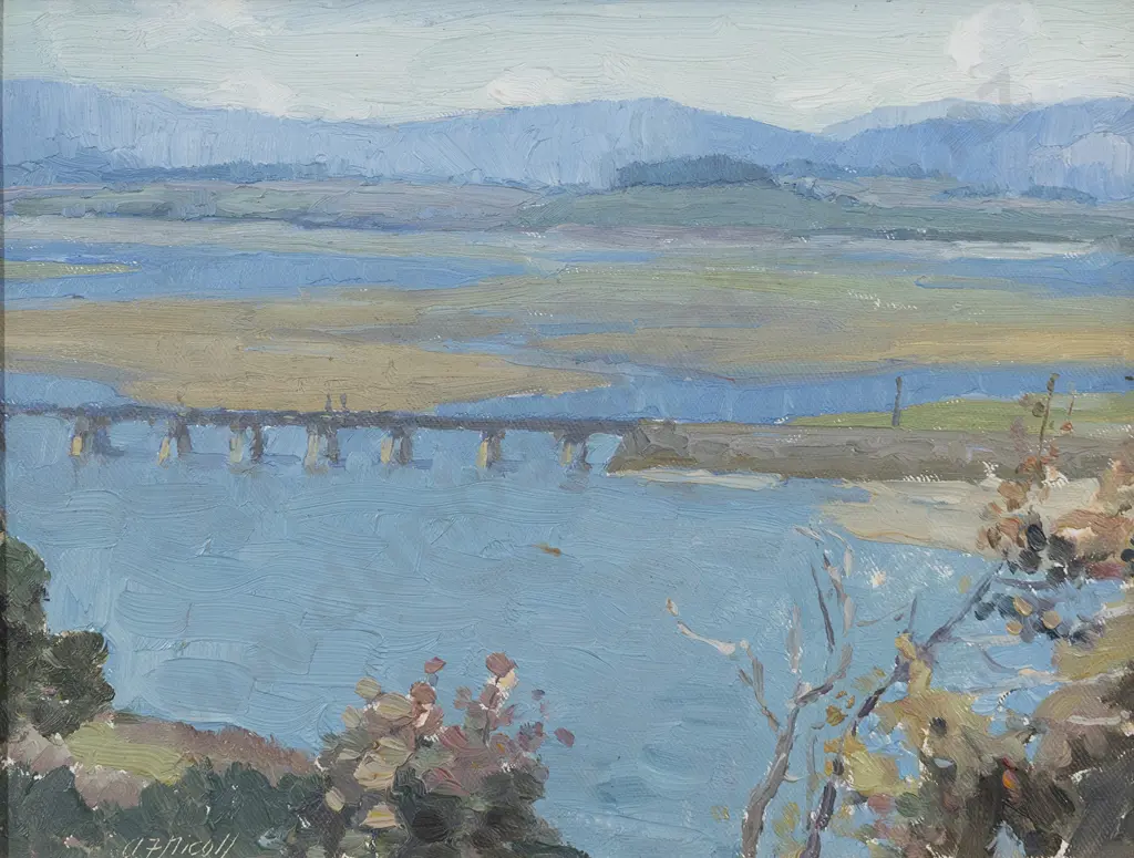 Archibald Nicoll (1886-1953) - The Estuary Riverton Image 1++