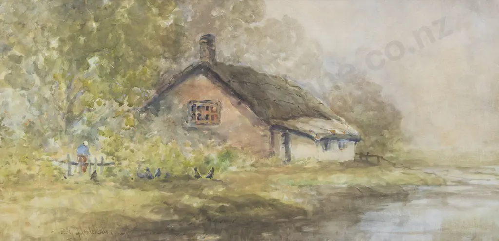Blythe Fletcher (1890 - 1949) - Yorkshire Cottage Image 1++