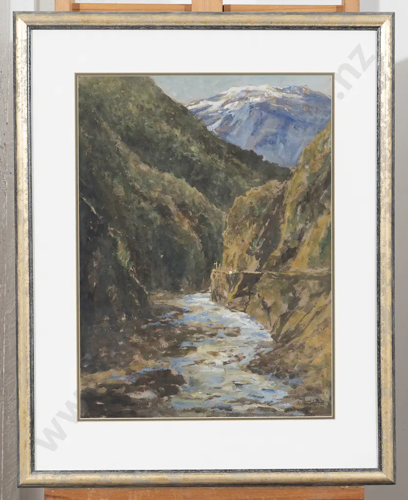 Blythe Fletcher (1890 - 1949) - Otira Gorge Image 1++