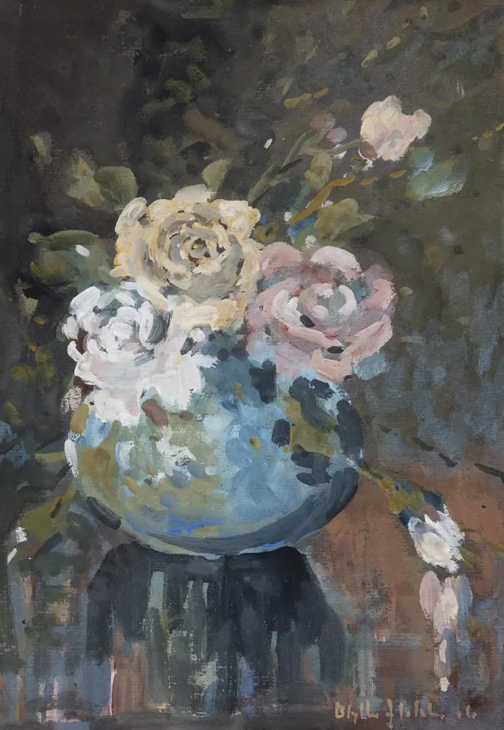 Blythe Fletcher (1890 - 1949) - Still Life With Roses Image 1++