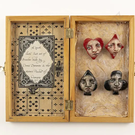 Donna Demente (b 1968) - Suite Of Four Brooches