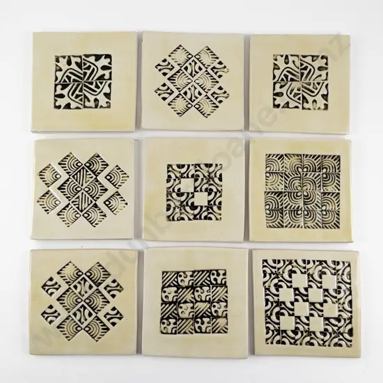 Twelve Steven Schofield after Theo Schoon Tiles