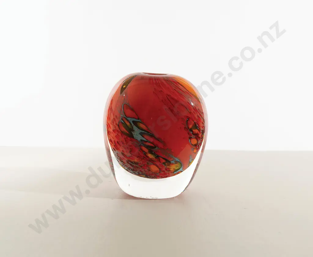 Garry Nash Ovoid Encased Glass Vase Image 1++