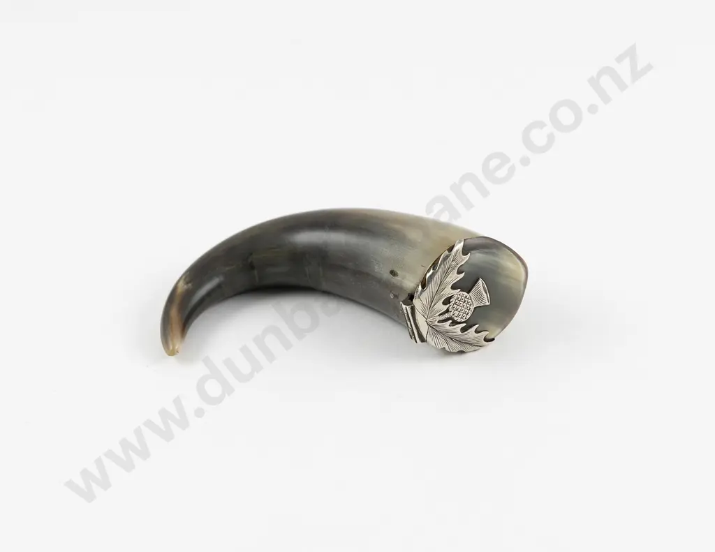 A Victorian Scottish Horn Snuff Mull Image 1++