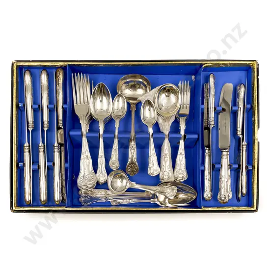 Boxed Set of King's Plate Cutlery