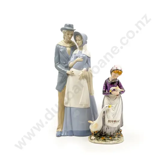 Large Figure Group together with Other China Figure