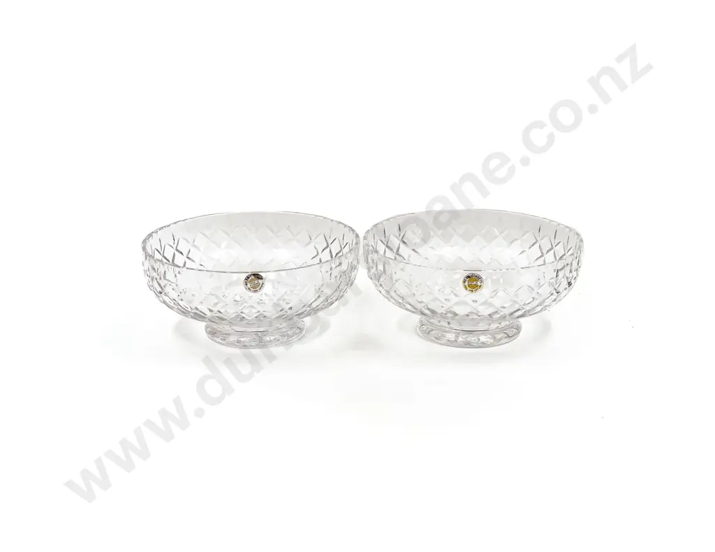 Pair of Webb and Corbett Crystal Bowls Image 1++