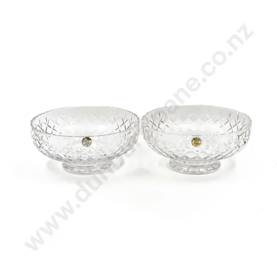 Pair of Webb and Corbett Crystal Bowls