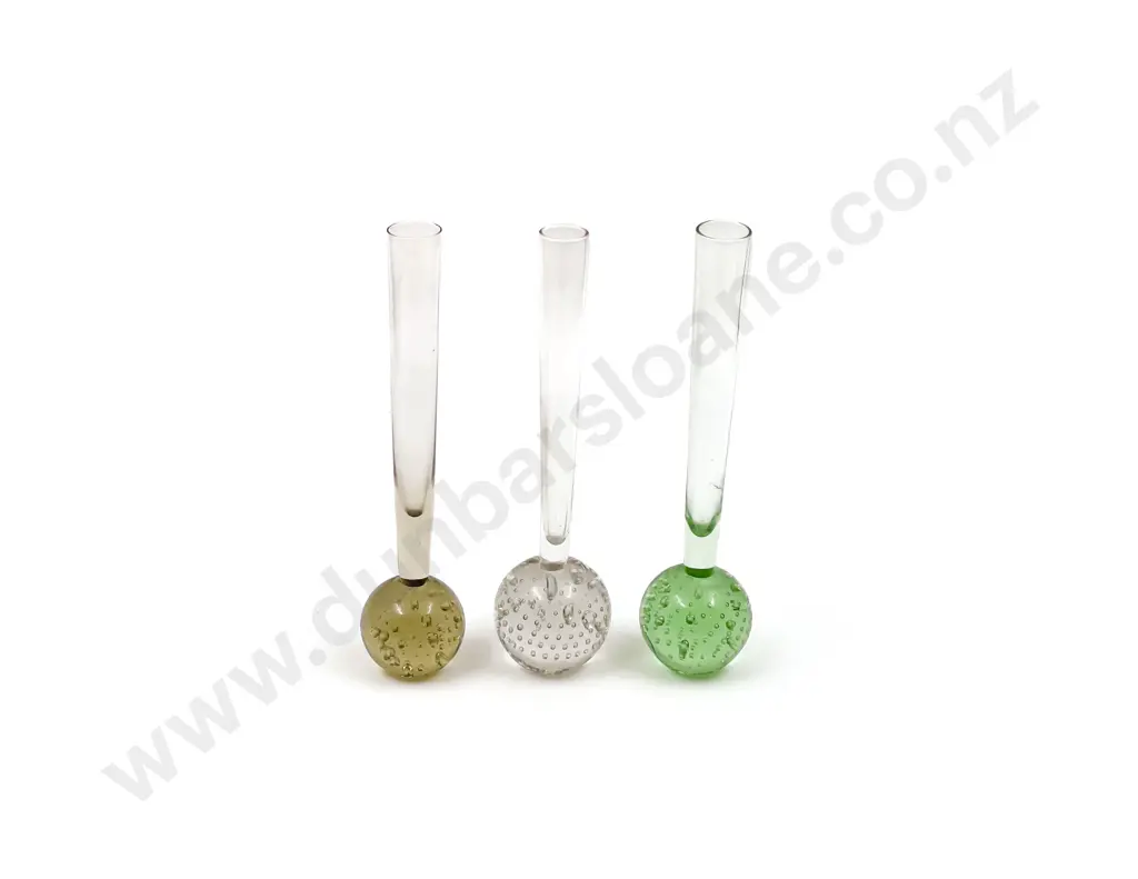 Three Art Glass Specimen Vases Image 1++