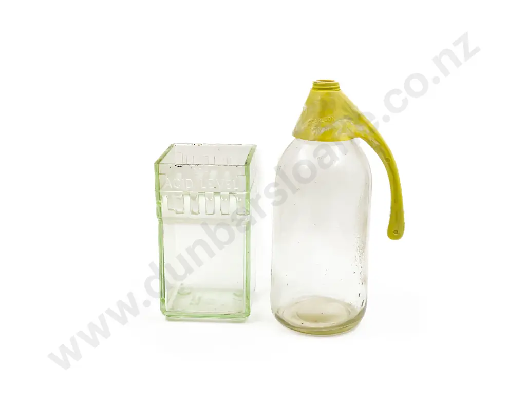 Vintage Glass Battery Acid Container and Other Image 1++