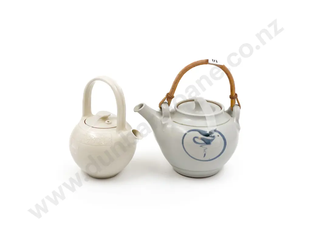 Two NZ Pottery Teapots Image 1++