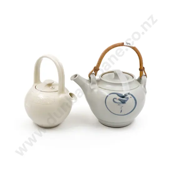 Two NZ Pottery Teapots