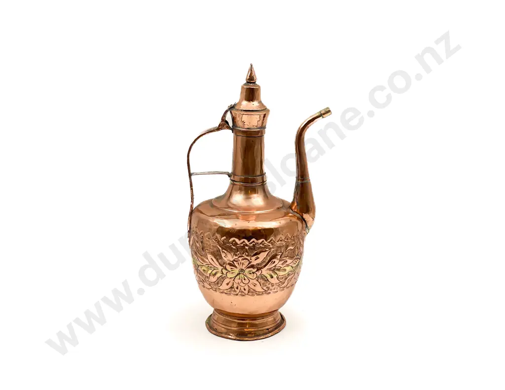 Large Decorative Copper Tea Pot Image 1++