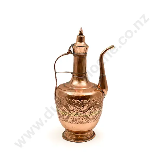 Large Decorative Copper Tea Pot