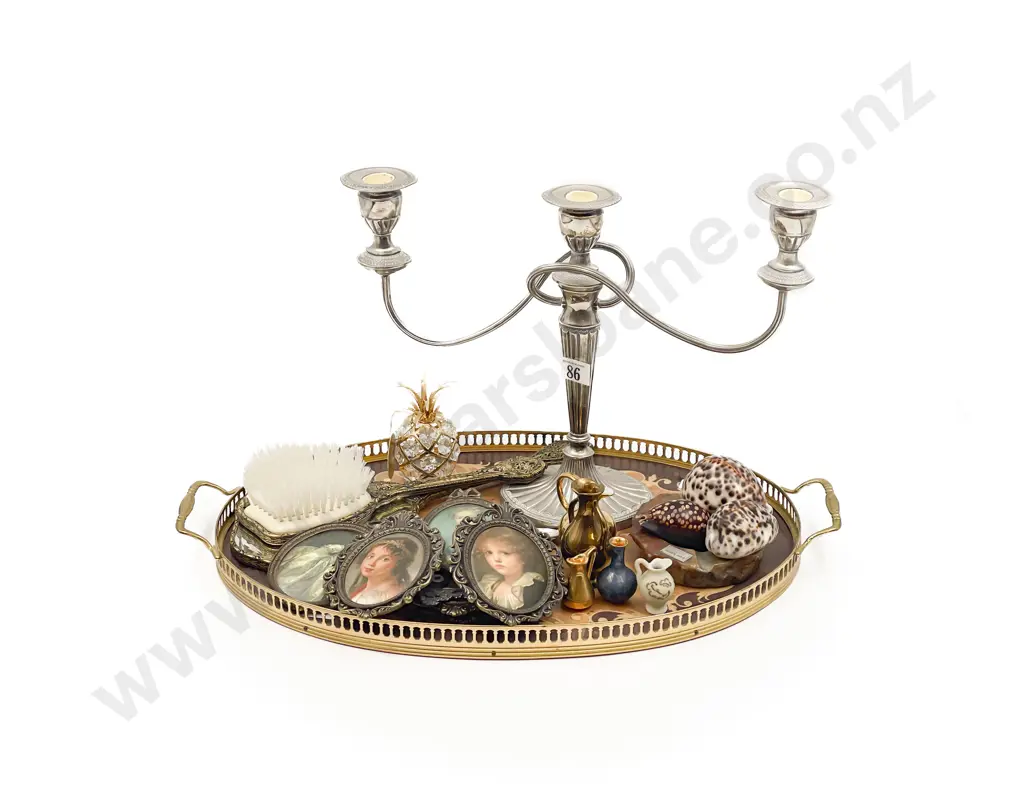Qty of Assorted on a Decorative Double Handled Tray Image 1++