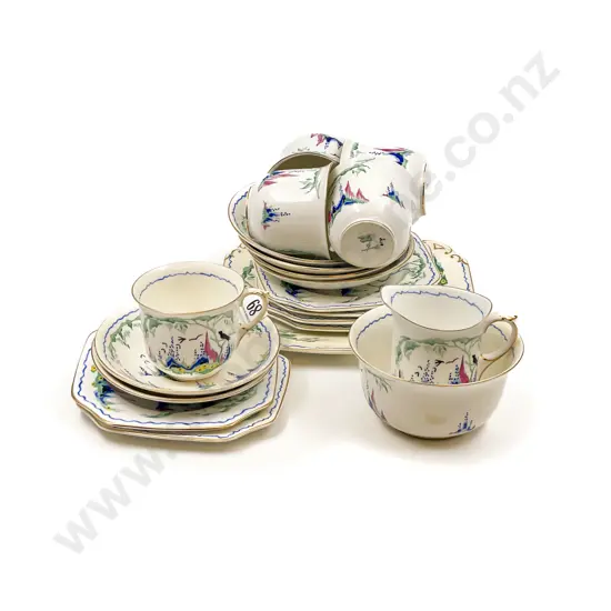 Fancy China Part Tea Set