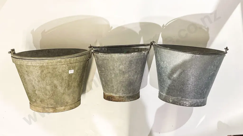 Three Assorted Gardening Buckets Image 1++