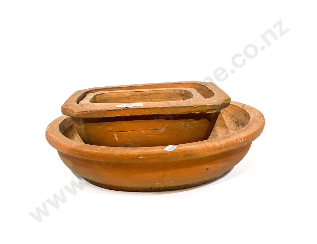 Three Assorted Terracotta Gardening Pots Image 1++