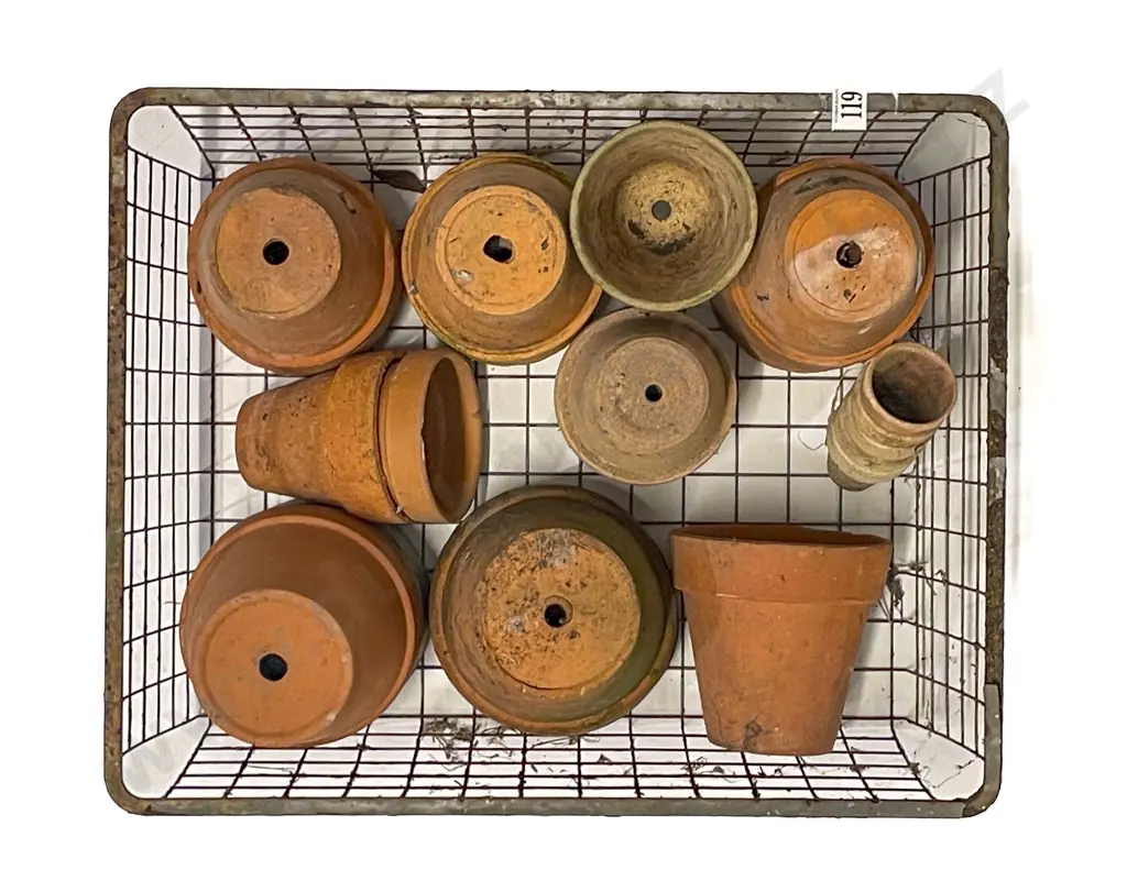 Two Trays of Assorted Garden Pots Image 1++