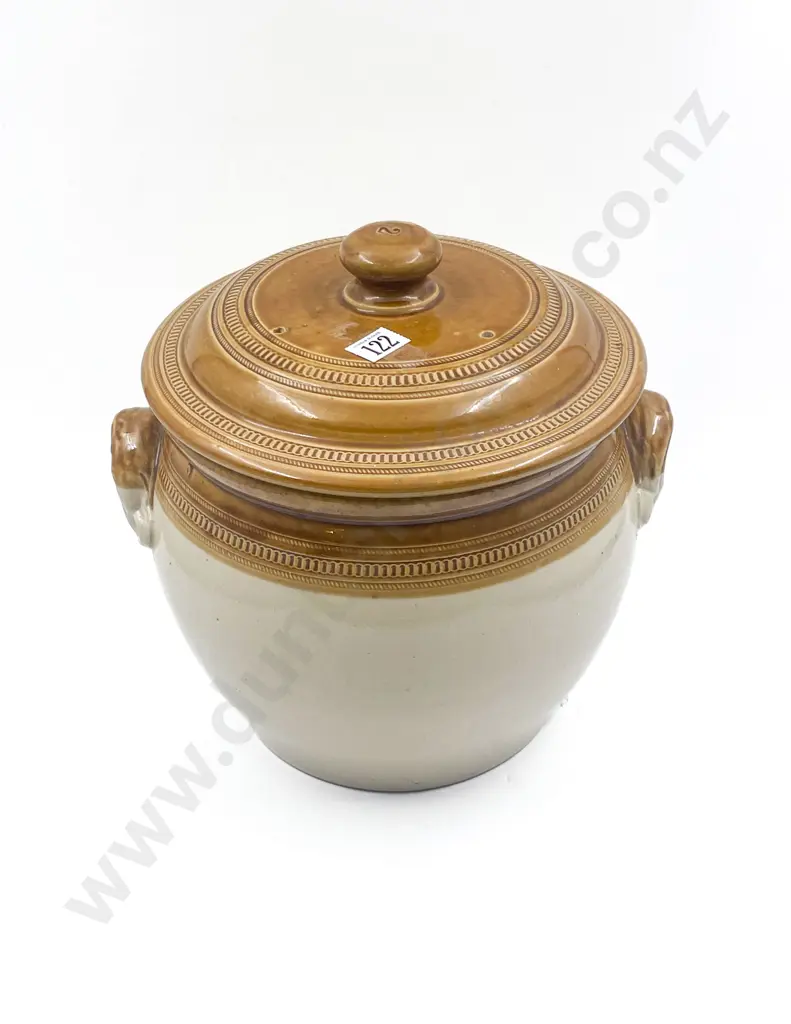 Stoneware Lidded Crock Image 1++