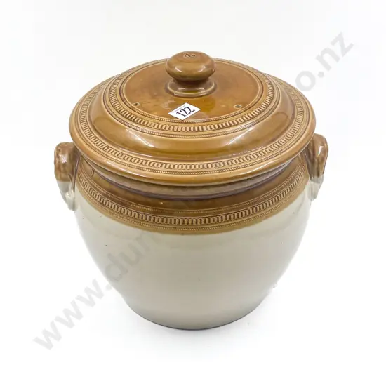 Stoneware Lidded Crock