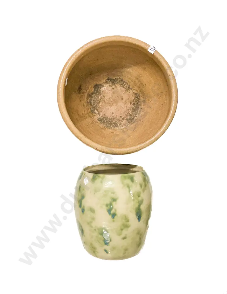 Glazed Stoneware Crock Image 1++