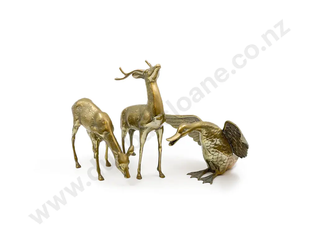 Three Brass Animal Figures Image 1++