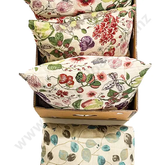 Three Boxes of Assorted Cushions Etc.