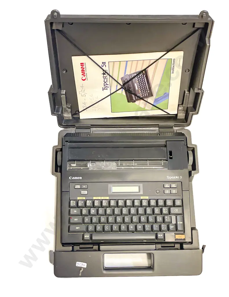 Vintage Canon Electric Typewriter together with Cassette Recorder Image 1++