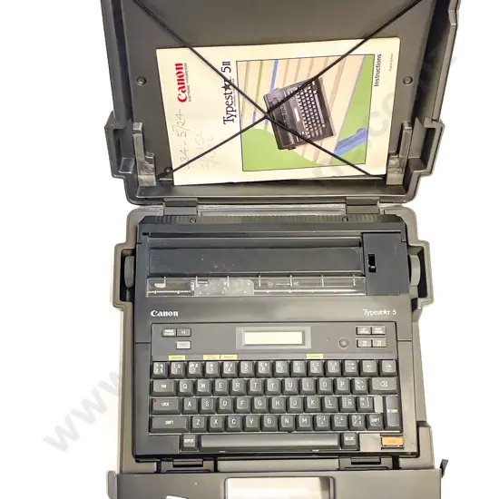 Vintage Canon Electric Typewriter together with Cassette Recorder