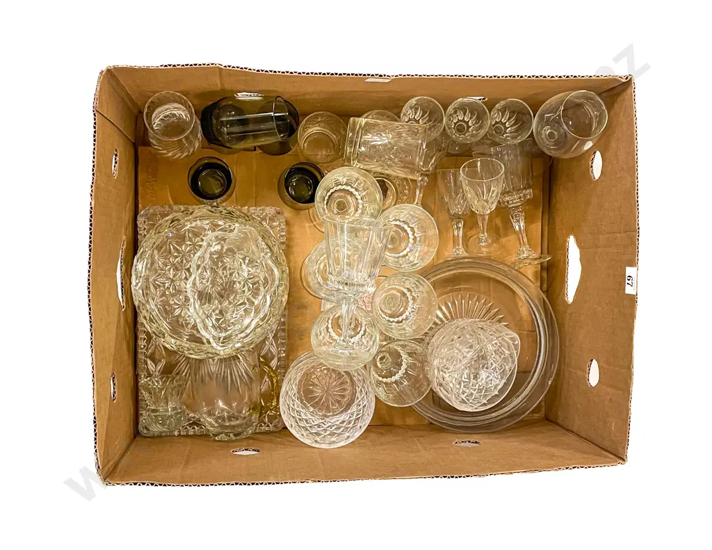 Two Boxes of Assorted Crystal and Glassware Image 1++