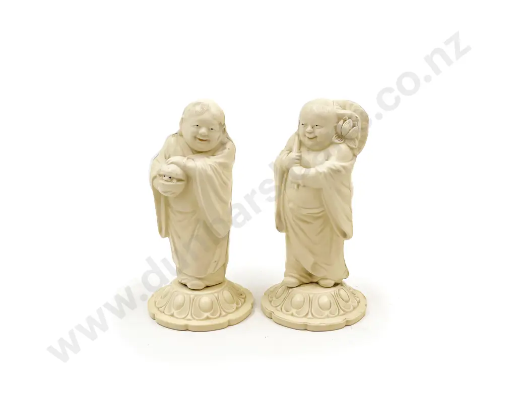 Vintage Pair of Celluloid Chinese Immortals Image 1++