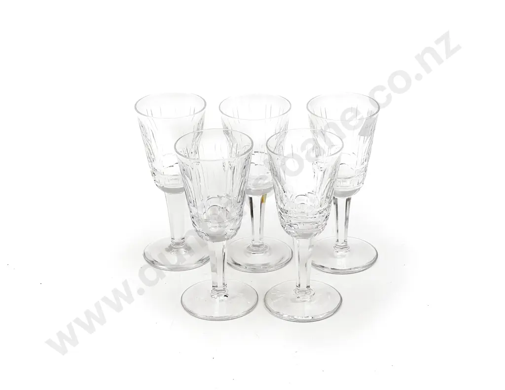 Five Waterford Crystal Sherry Glasses Image 1++