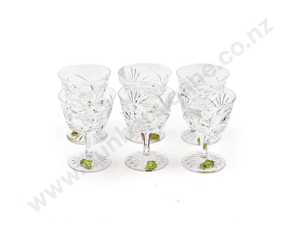 Six Waterford Crystal Goblets Image 1++