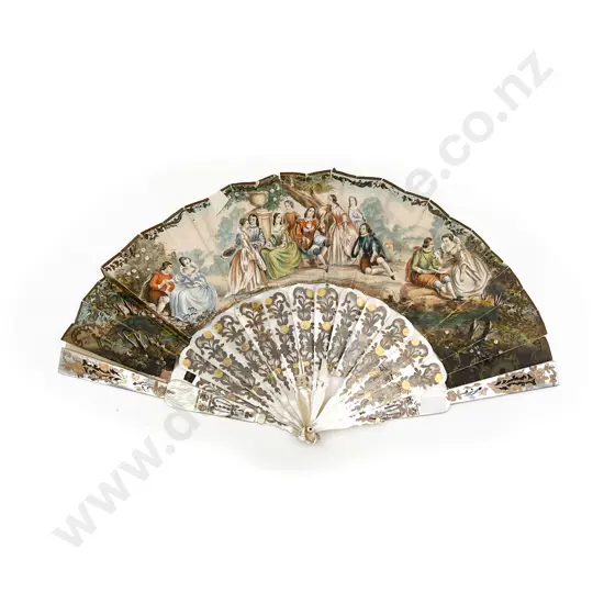 Mother of Pearl Handled Decorative Fan