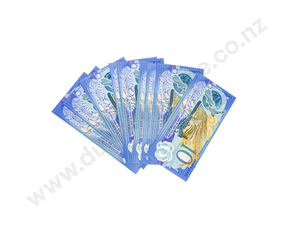 NZ 11 Millennium UNC Ten Dollar Bank Notes Image 1++