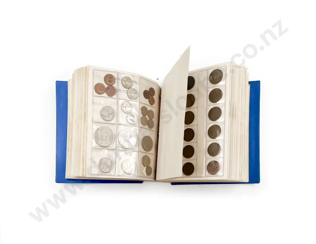 Coin Album Mainly Pre Decimal World Pocket Change Coinage Image 1++