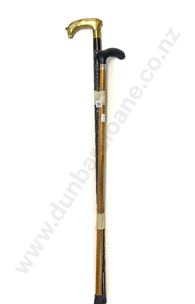 Two Vintage Walking Sticks Image 1++
